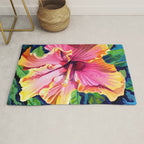 Tropical Bliss Hibiscus Rug Gallery Image 1