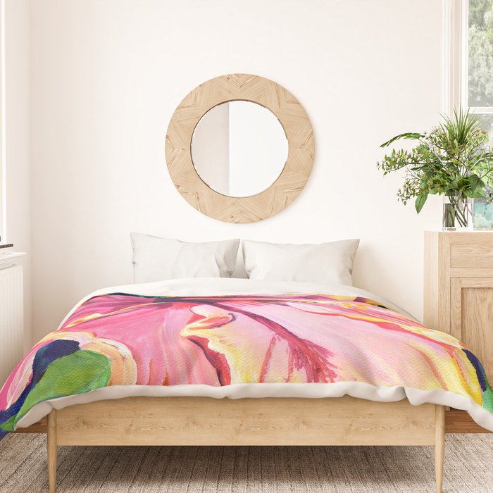 Tropical Bliss Hibiscus Duvet Cover Gallery Image 3