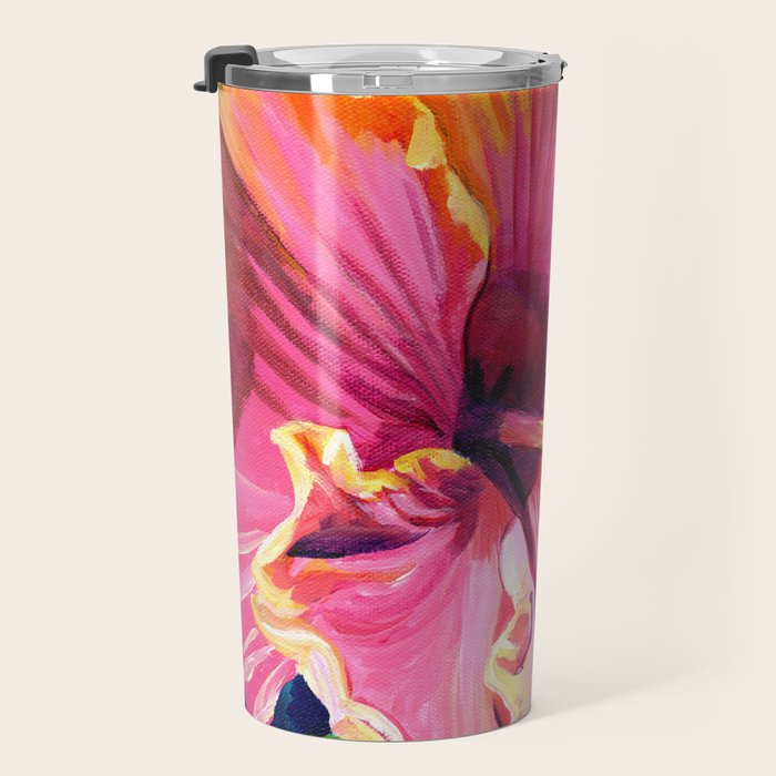 Tropical Bliss Hibiscus Travel Mug Gallery Image 3