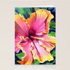 Tropical Bliss Hibiscus Stationery Card Gallery Image 2