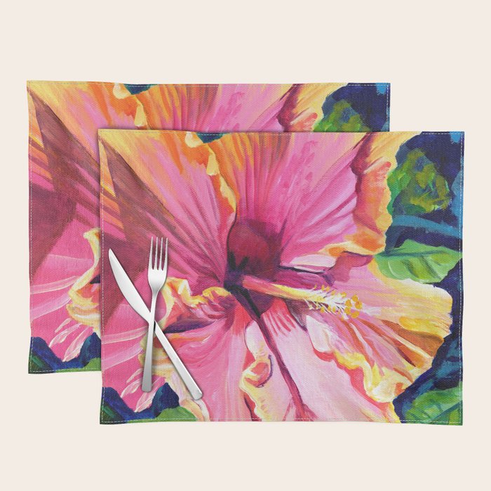 Tropical Bliss Hibiscus Placemat