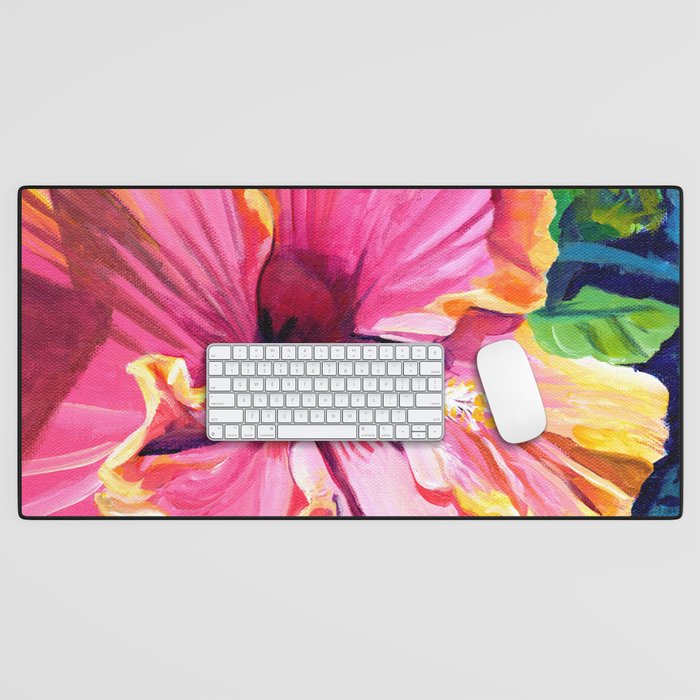 Tropical Bliss Hibiscus Desk Mat Gallery Image 1