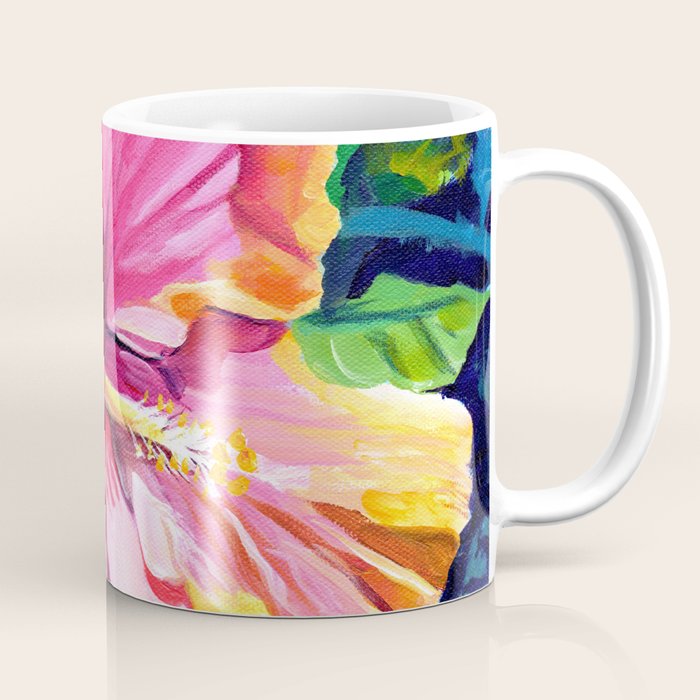 Tropical Bliss Hibiscus Coffee Mug Gallery Image 1