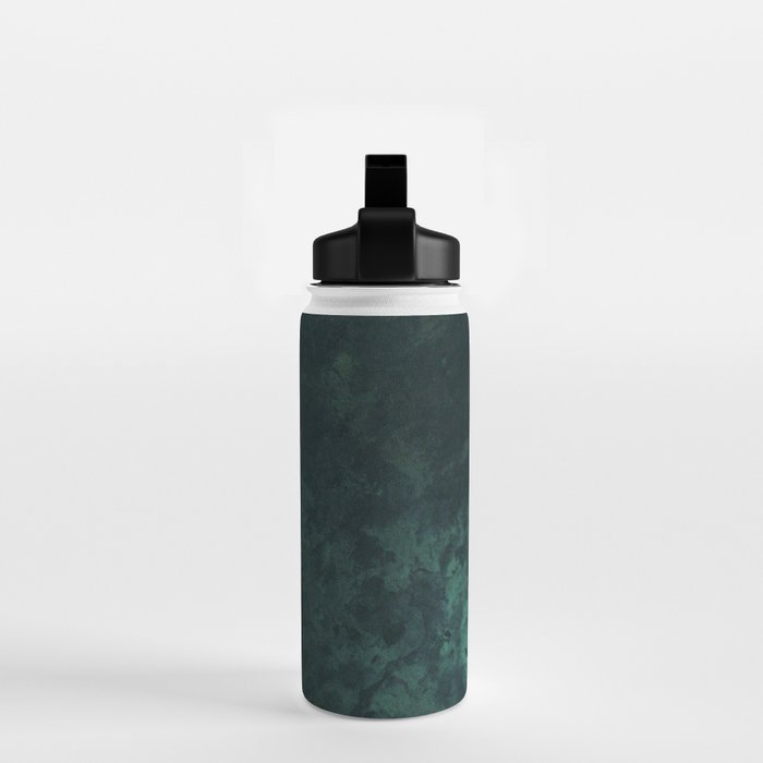 Emerald green stone,marble look decor Water Bottle Gallery Image 2