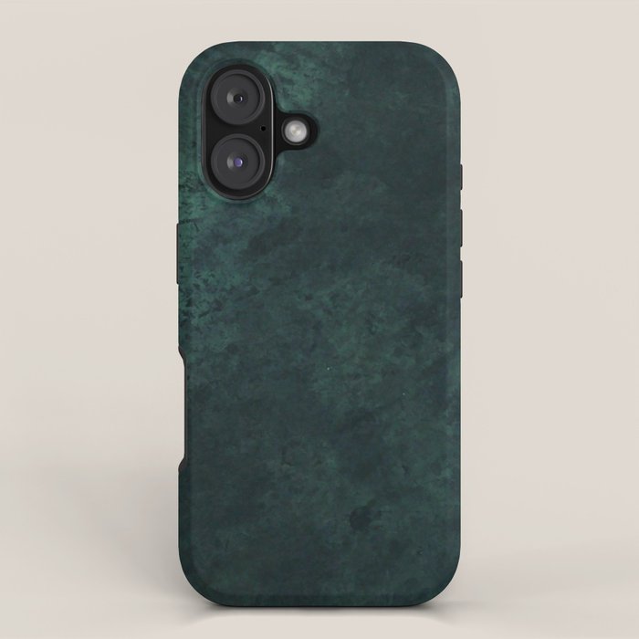 Emerald green stone,marble look decor iPhone Case