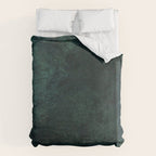 Emerald green stone,marble look decor Duvet Cover Gallery Image 6