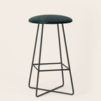 Emerald green stone,marble look decor Stool Gallery Image 1
