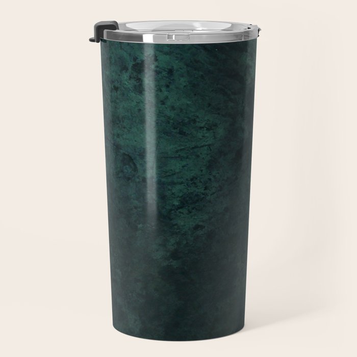 Emerald green stone,marble look decor Travel Mug Gallery Image 3