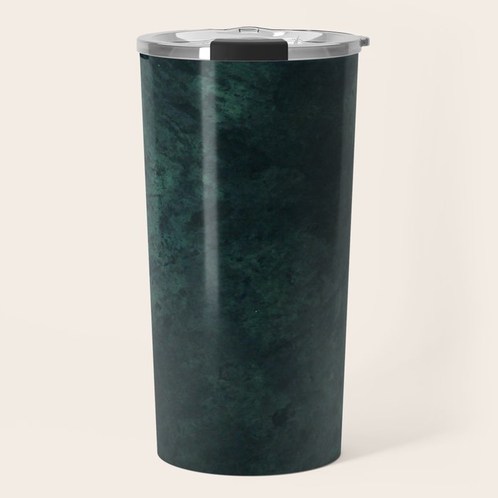 Emerald green stone,marble look decor Travel Mug Gallery Image 1