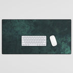 Emerald green stone,marble look decor Desk Mat Gallery Image 1