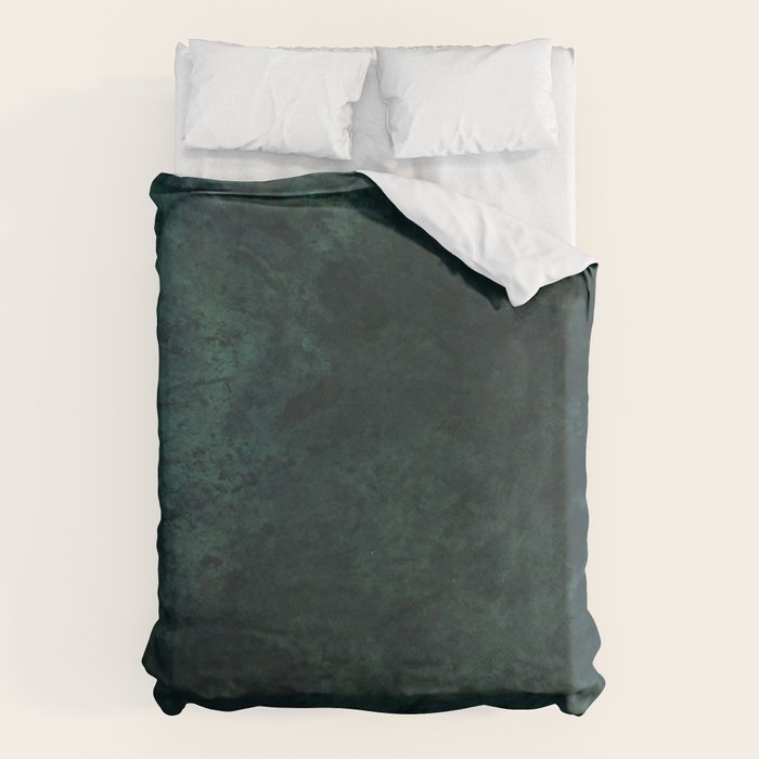 Emerald green stone,marble look decor Duvet Cover Gallery Image 1