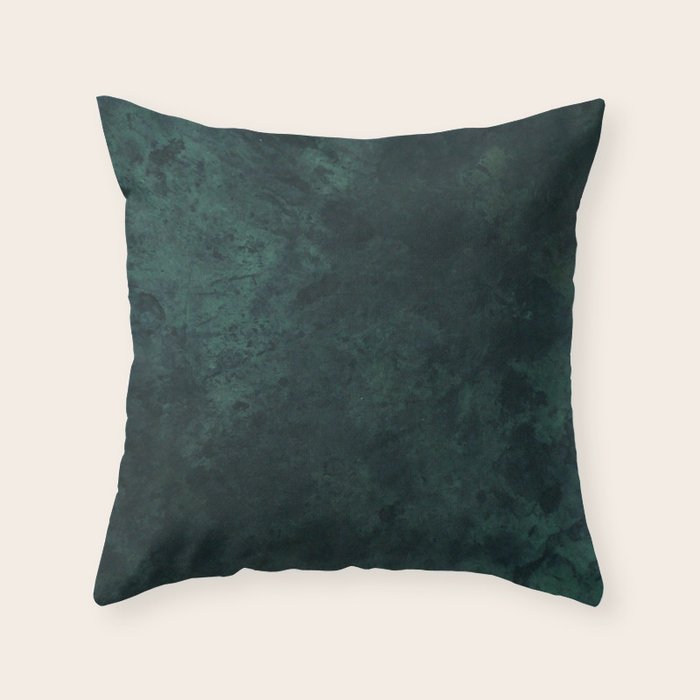 Emerald green stone,marble look decor Throw Pillow Gallery Image 6