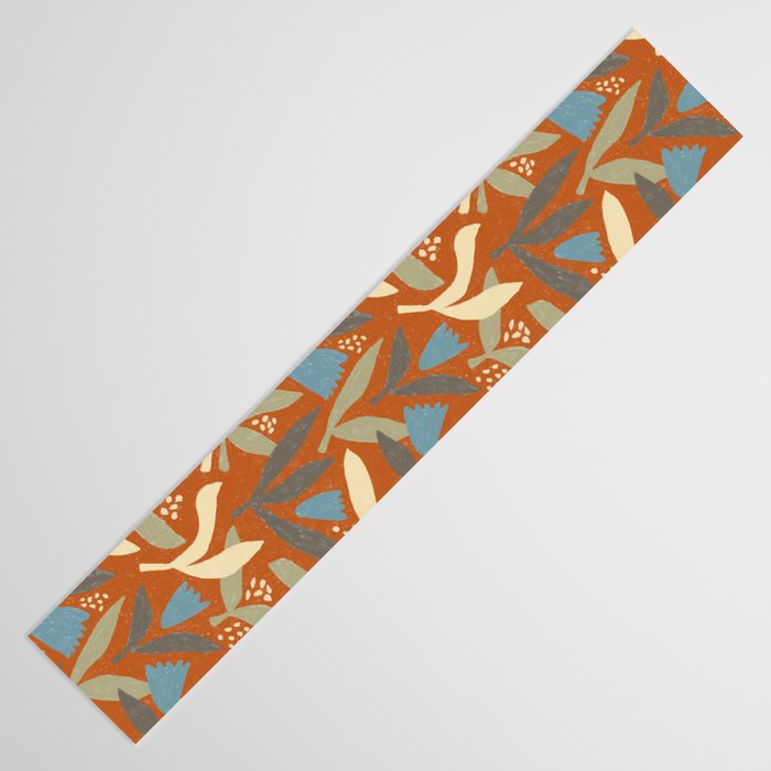 Hand Drawn Florals #1 Table Runner Gallery Image 3
