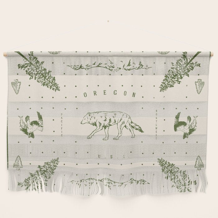 Vintage Oregon (Cream) Wall Hanging Gallery Image 1
