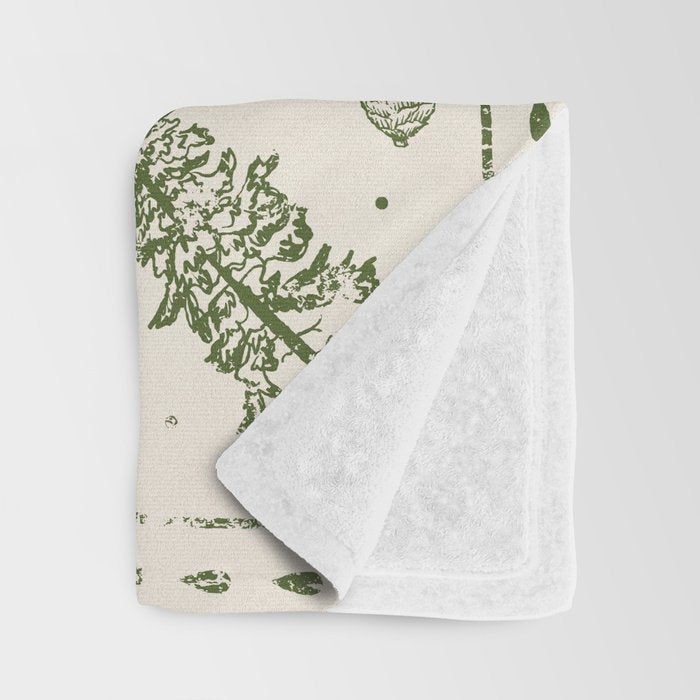 Vintage Oregon (Cream) Throw Blanket Gallery Image 3