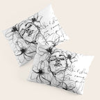 Imperfect Beauty Expressive Line Art Portrait  Pillow Sham Gallery Image 3