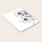 Imperfect Beauty Expressive Line Art Portrait  Notebook Gallery Image 3