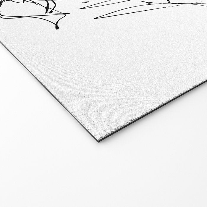 Imperfect Beauty Expressive Line Art Portrait  Welcome Mat Gallery Image 2