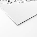 Imperfect Beauty Expressive Line Art Portrait  Welcome Mat Gallery Image 2