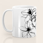 Imperfect Beauty Expressive Line Art Portrait  Coffee Mug Gallery Image 3