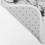 Imperfect Beauty Expressive Line Art Portrait  Bath Mat Gallery Image 2