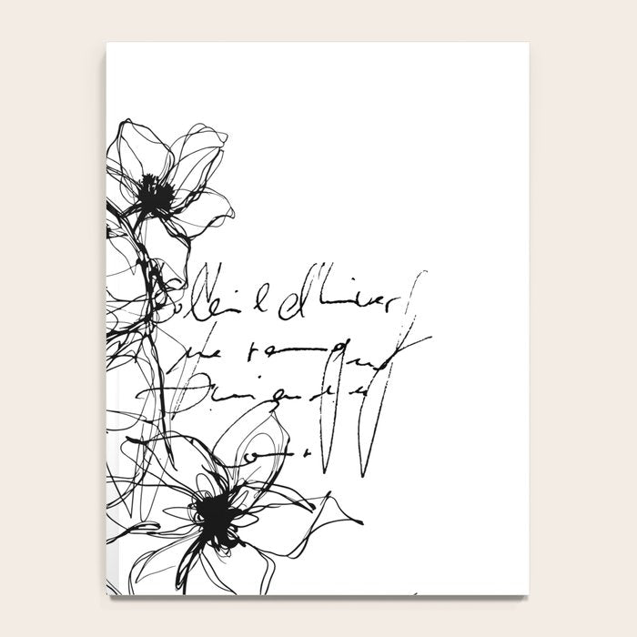Imperfect Beauty Expressive Line Art Portrait  Notebook Gallery Image 4