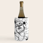 Imperfect Beauty Expressive Line Art Portrait  Wine Chiller Gallery Image 1