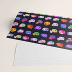 Flower sea slug - dark Wrapping Paper Gallery Image 2