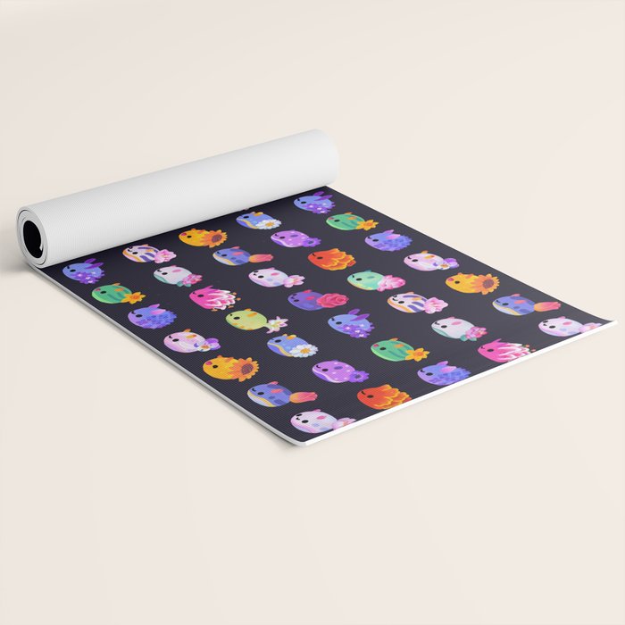 Flower sea slug - dark Yoga Mat Gallery Image 2