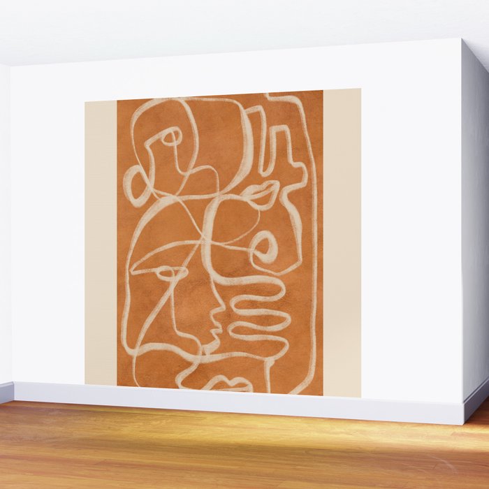 Abstract line art 205 Wall Mural Gallery Image 2