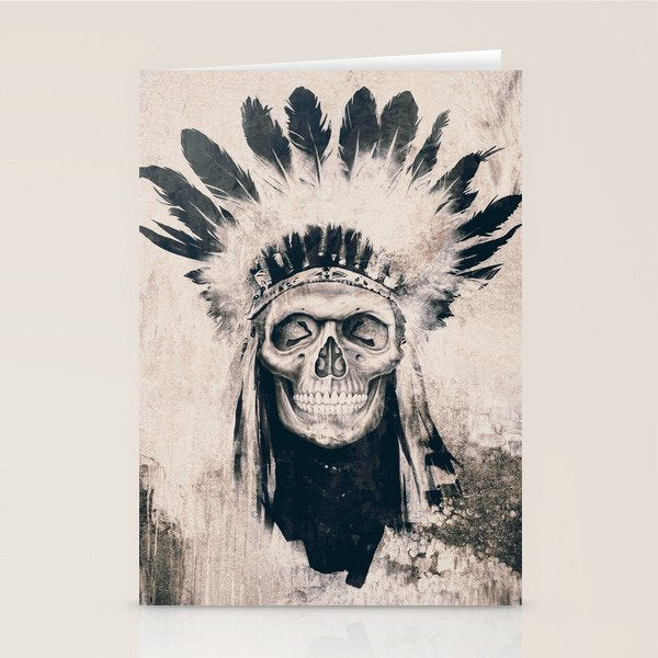 INDIAN SKULL Stationery Card Gallery Image 2