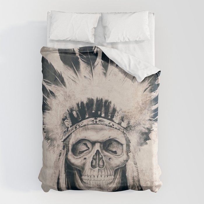INDIAN SKULL Duvet Cover Gallery Image 6