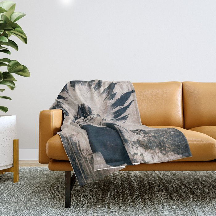 INDIAN SKULL Throw Blanket Gallery Image 1