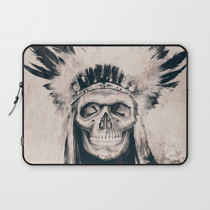 INDIAN SKULL Laptop Sleeve Gallery Image 1