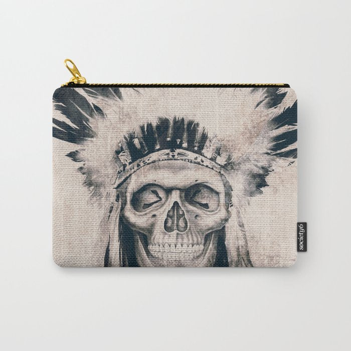 INDIAN SKULL Carry All Pouch Gallery Image 1