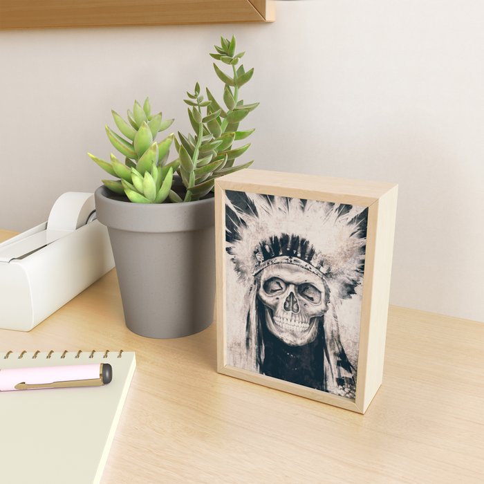 INDIAN SKULL Mini Art Print Gallery Image 2