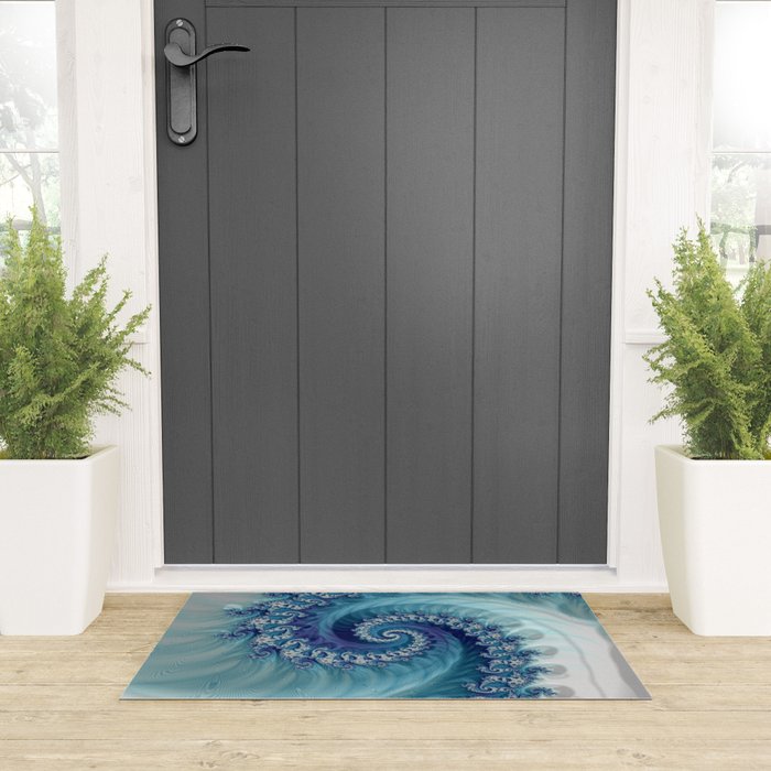 Sound of Seashell - Fractal Art Welcome Mat Gallery Image 3