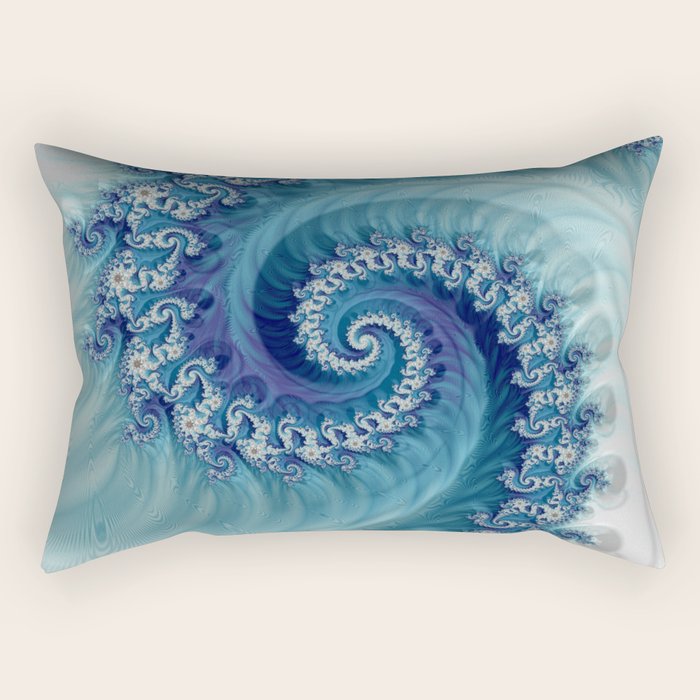 Sound of Seashell - Fractal Art Rectangular Pillow Gallery Image 2