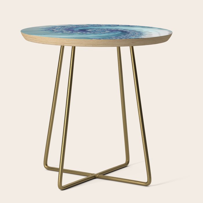 Sound of Seashell - Fractal Art Side Table Gallery Image 1