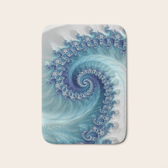Sound of Seashell - Fractal Art Bath Mat Gallery Image 1