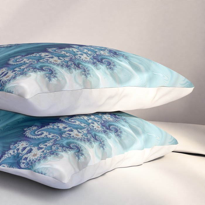 Sound of Seashell - Fractal Art Pillow Sham Gallery Image 3