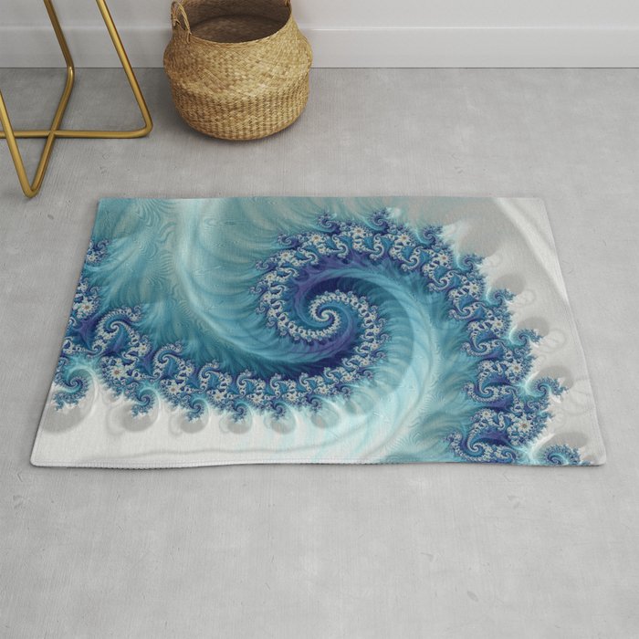 Sound of Seashell - Fractal Art Rug Gallery Image 1