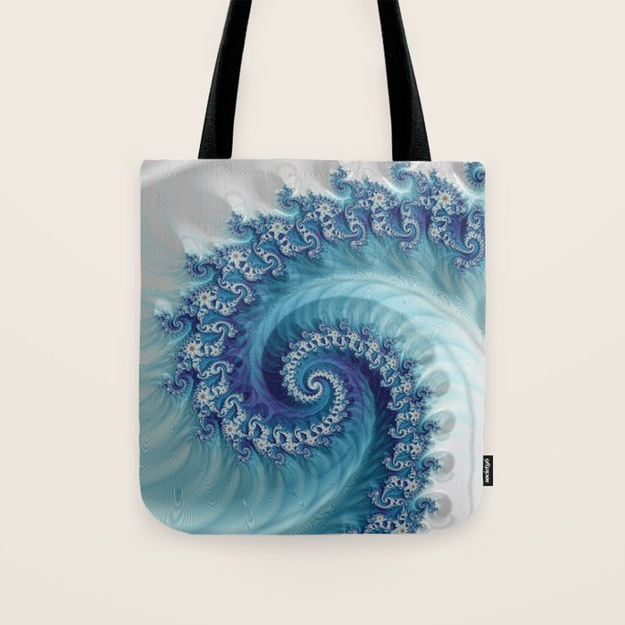 Sound of Seashell - Fractal Art Tote Bag Gallery Image 1
