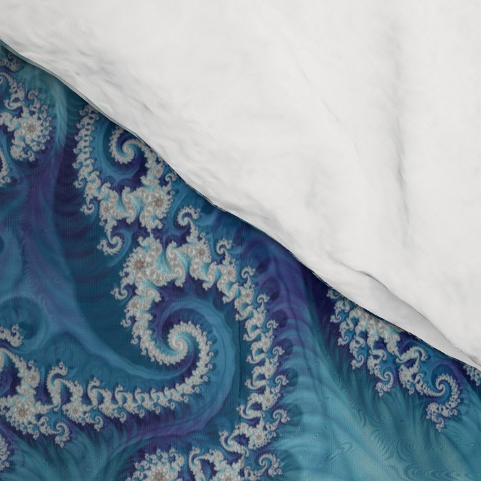 Sound of Seashell - Fractal Art Comforter Gallery Image 4