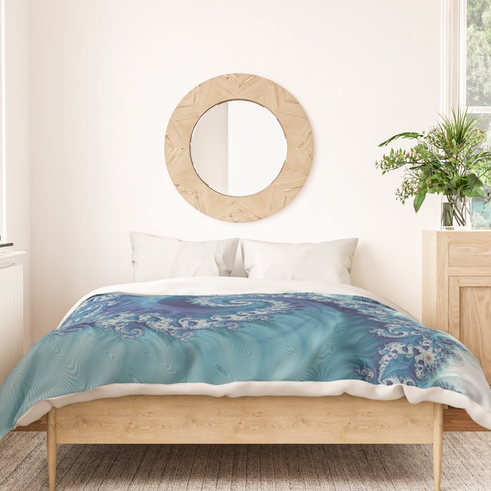 Sound of Seashell - Fractal Art Duvet Cover Gallery Image 3
