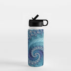 Sound of Seashell - Fractal Art Water Bottle Gallery Image 1