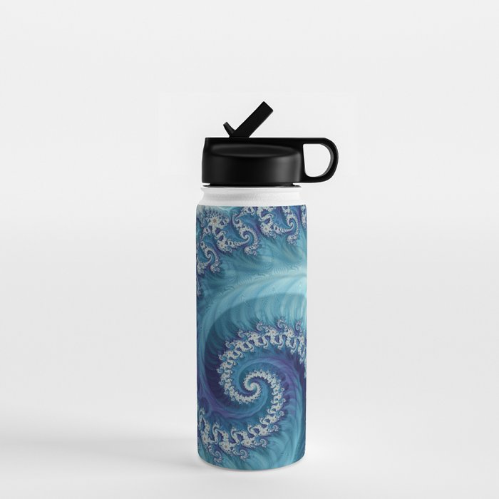 Sound of Seashell - Fractal Art Water Bottle Gallery Image 1