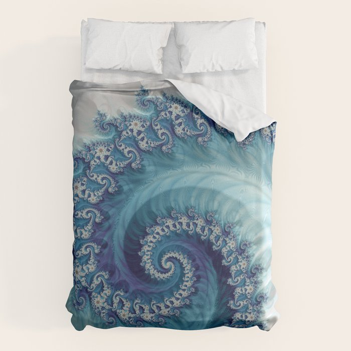 Sound of Seashell - Fractal Art Duvet Cover Gallery Image 1