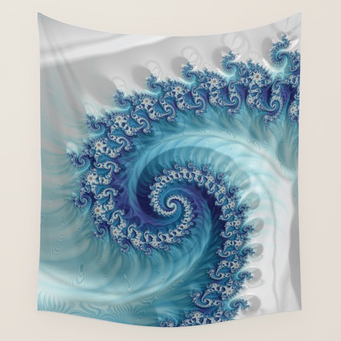 Sound of Seashell - Fractal Art Wall Tapestry Gallery Image 4