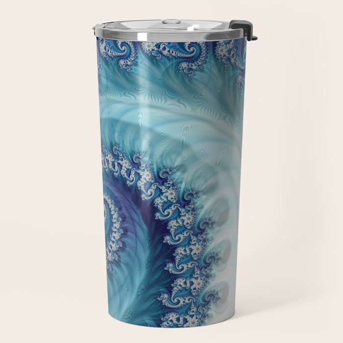 Sound of Seashell - Fractal Art Travel Mug Gallery Image 2